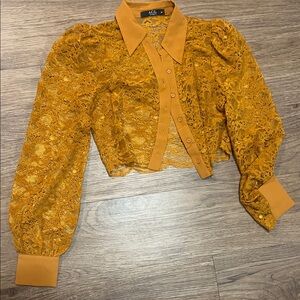 Ag Adriano Goldschmied Golden Lace Blouse